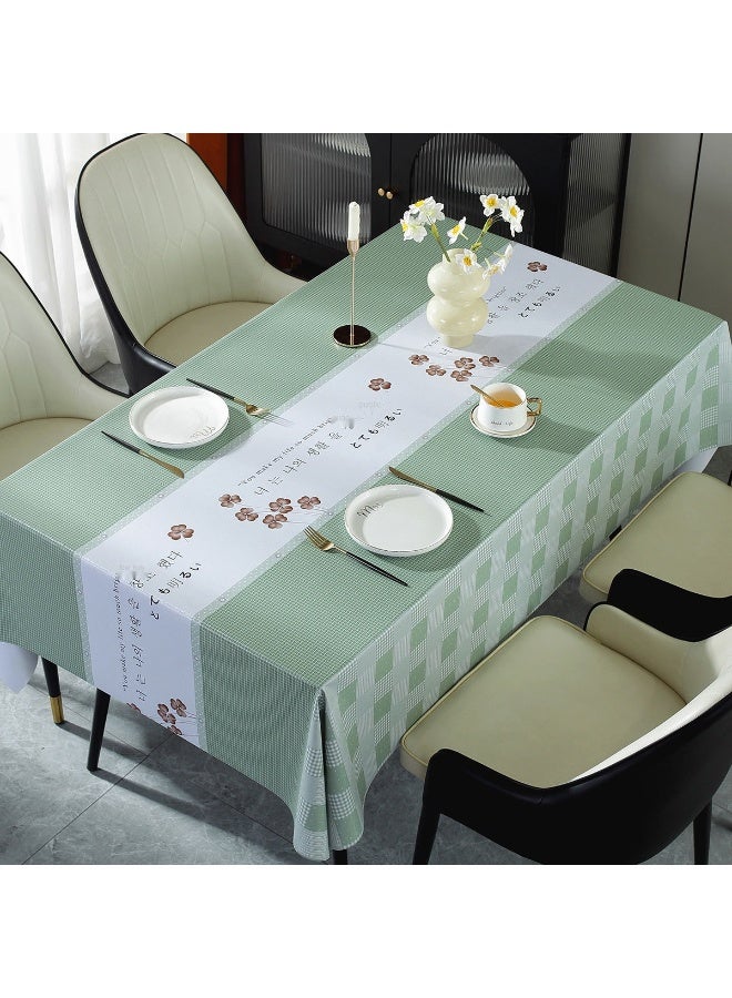 Waterproof And Oil-proof Table Cloth Washless Rectangular Pvc Table Mat